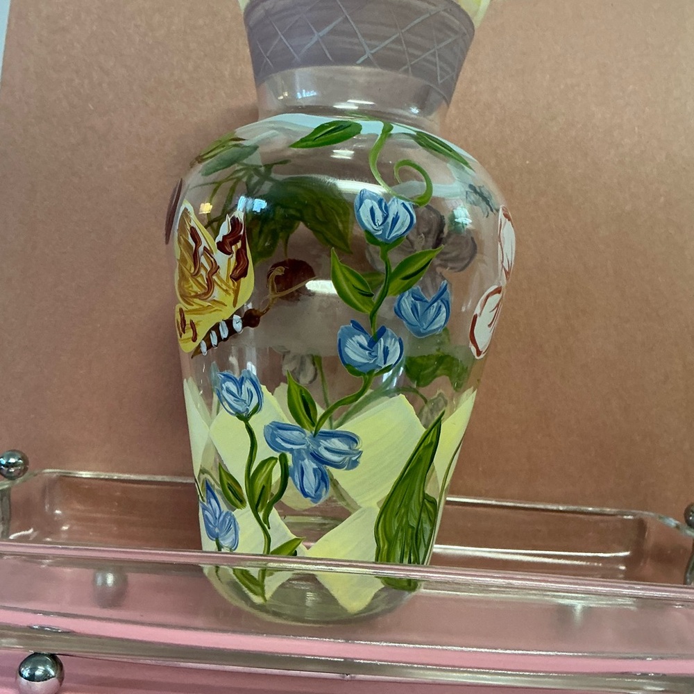 Vintage Hand painted floral Tracy Porter collectors artistic Rare Vase - Picture 3 of 15
